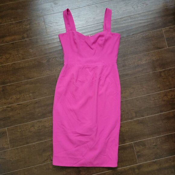 NEW Dress The Population Nicole Dress Womens L Simple Sophisticated Chic Pink - Picture 3 of 9